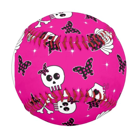 Monogramm Emo Symbole Baseball (Vorderseite)