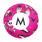 Monogramm Emo Symbole Baseball (Vorderseite Links)