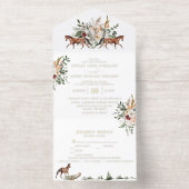 Monogramm | English Manor Wedding All-in-One-Einladung (Innenseite)
