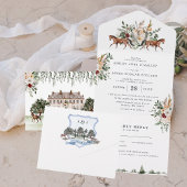 Monogramm | English Manor Wedding All In One Einladung