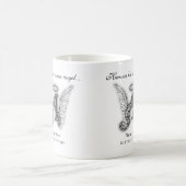 Monogramm-Erinnerungstribut-Buchstabe A Kaffeetasse (Mittel)
