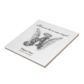 Monogramm-Erinnerungstribut-Buchstabe B Fliese (Seite)