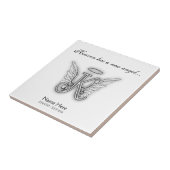 Monogramm-Erinnerungstribut-Buchstabe K Fliese (Seite)