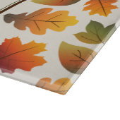 Monogramm-Erntedank der Familie im Herbst/Herbst Schneidebrett (Ecke)