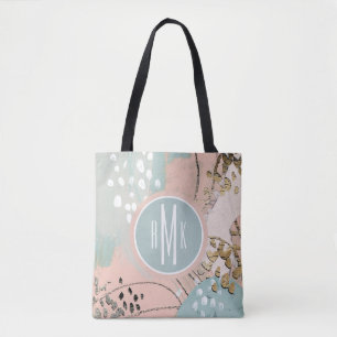 Monogramm   erröten u. Gold I Tasche