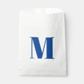 Monogramm Erstblau anpassen Geschenktütchen (Vorderseite)