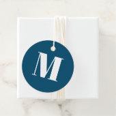 Monogramm Erstblauer aquamariner Geschenk anpassen Geschenkanhänger (Beispiel)