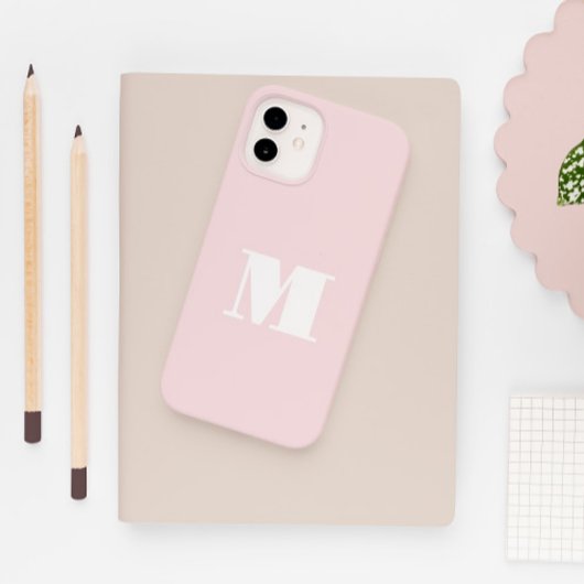 Monogramm Erstblush Pink Modern Case-Mate iPhone Hülle