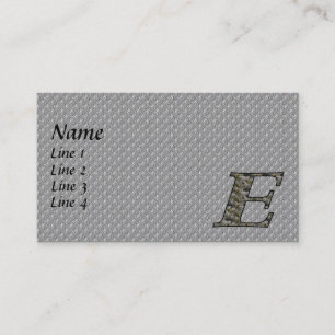 Monogramm erste E Hydrangea-Visitenkarte Visitenkarte