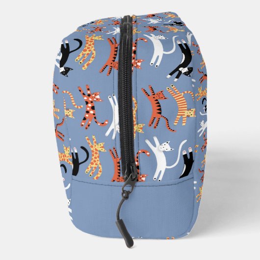 Monogramm erste Kitty Cat Personalisiert Waschbeutel (Rechts)