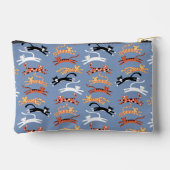 Monogramm erste Kitty Cat Personalisiert Zubehörtasche (Rückseite)