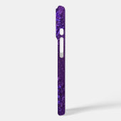 Monogramm erste Lila Weiße Weibchen Abstrakt Case-Mate iPhone Hülle (Rückseite / Links)