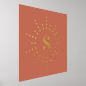 Monogramm erste Radialsonnenburcotta Foliendrucke (Ablage )