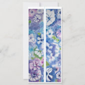 Monogramm Erste Whimsikale Blume Zwei Lesezeichen (Rückseite)