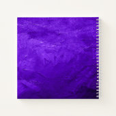 Monogramm erstes Lila, individuell angepasstes Whi Notizblock (Rückseite)