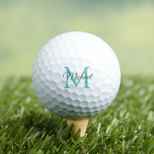 Monogramm erstes, modernes Template 3 Pack Golfball (Insitu T-Shirt)