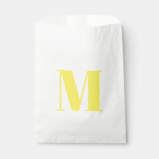 Monogramm Erstgelb anpassen Geschenktütchen (Vorderseite)