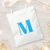 Monogramm Erstlichtblau anpassen Geschenktütchen (Ausgeschnitten)
