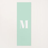 Monogramm Erstmalige Meeresfrüchte-Grüne Yogamatte (Rückseite)