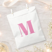 Monogramm Erstpinke weiß anpassen Geschenktütchen (Ausgeschnitten)