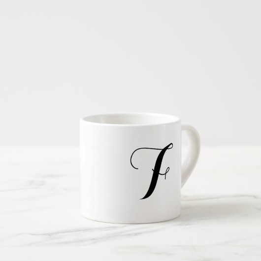 Monogramm Espresso-Tasse Espressotasse (Vorderseite Rechts)