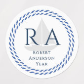 Monogramm Etiketten (Design 2)