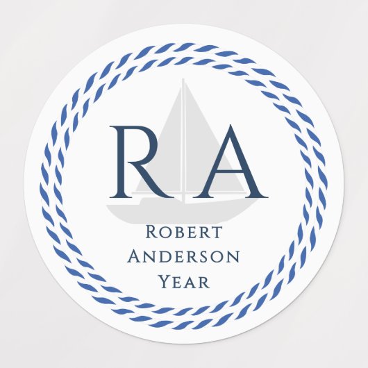 Monogramm Etiketten (Design 2)