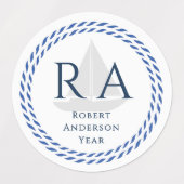 Monogramm Etiketten (Design 1)