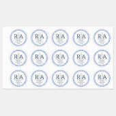 Monogramm Etiketten (Blatt)