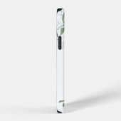 Monogramm Eukalyptus Botanik iPhone Hülle (Rechte Seite)