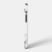 Monogramm Eukalyptus Botanik iPhone Hülle (Linke Seite)