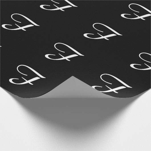 MONOGRAMM F GESCHENKPAPIER (Ecke)