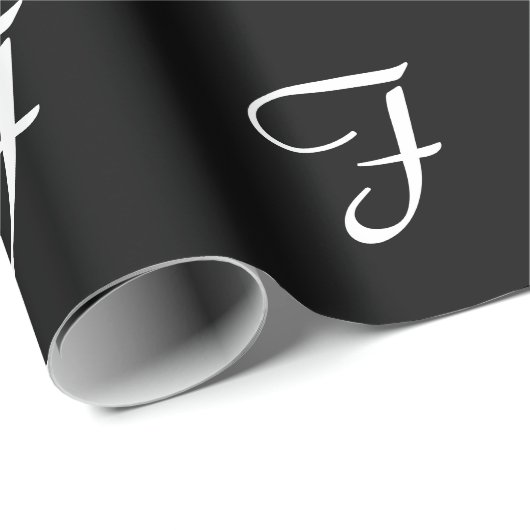 MONOGRAMM F GESCHENKPAPIER (Rolleneckpunkt)