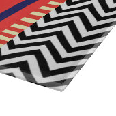 Monogramm F Temperglaster Schneidebrett (Ecke)