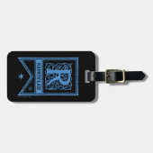 Monogramm-Fahne Harry Potters | Ravenclaw Gepäckanhänger (Vorderseite horizontal)