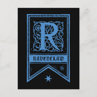 Monogramm-Fahne Harry Potters | Ravenclaw Postkarte