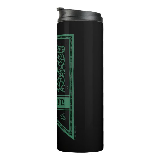 Monogramm-Fahne Harry Potters | Slytherin Thermosbecher (Nach rechts gedreht)