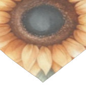 Monogramm Fall Blume und Sonnenblumen Aquarell Tischdecke (Schrägansicht)