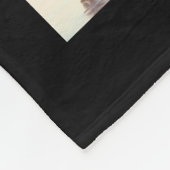 Monogramm-Familie fünf FotoCollage Fleecedecke (Ecke)