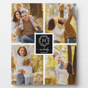 Monogramm-Familienfoto-Collage-Homedekoration Fotoplatte