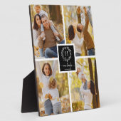 Monogramm-Familienfoto-Collage-Homedekoration Fotoplatte (Seite)