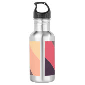 Monogramm-FarbbLOCK Edelstahlflasche (Rückseite)