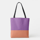 Monogramm-Farbblock-Tasche Purple & Orange Tasche (Rückseite)
