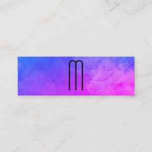 Monogramm-Farben Mini Visitenkarte
