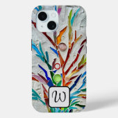 Monogramm farbig Case-Mate iPhone hülle (Rückseite)