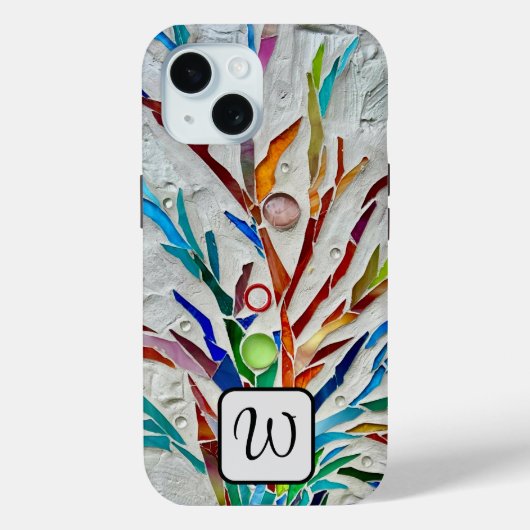 Monogramm farbig Case-Mate iPhone hülle (Rückseite)