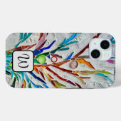 Monogramm farbig Case-Mate iPhone hülle (Rückseite (Horizontal))