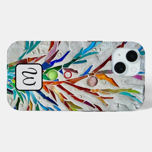 Monogramm farbig Case-Mate iPhone hülle (Rückseite (Horizontal))