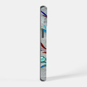 Monogramm Farbig  iPhone 15 Hülle (Rechte Seite)