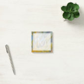 Monogramm | Farbige Crayola-Jasper Post-it Klebezettel (Büro)